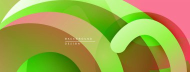 Soyut akışkan şekiller, yeşil, pembe renkler. Modern tasarım, katmanlı elementler dinamik görsel efekt yaratır. Yumuşak dokuyu gösteren yumuşak gradyanlar.