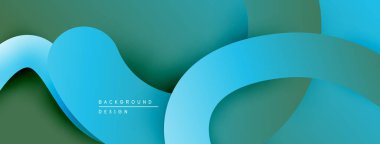 Soyut sıvı şekilleri üst üste biniyor, dinamik deniz mavisi renkleri yaratıyor. Modern tasarım hareketi çağrıştırıyor, derinliği. Minimalist arkaplan dokusu.