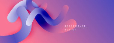 Soyut sıvı şekiller, canlı renklerin karışımı. Modern tasarım, pürüzsüz eğimler dinamik kompozisyon yaratır. Projeler için arkaplan ögesi.