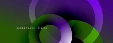 Soyut sıvı şekiller harmanlanır, canlı yeşil, mor renkler yaratır. Arkaplan ve sunumlar için modern tasarım ögesi.