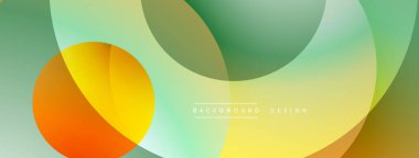 Soyut sıvı şekilleri örtüşür, canlı gradyanlar yaratır. Sarı, yeşil, turuncu renkler kusursuz bir şekilde harmanlanır. Modern tasarım ögesi.