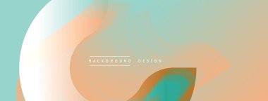 Soyut sıvı şekiller, pastel renklerin karışımı. Yumuşak eğimli minimalist tasarım. Arka planda yumuşak kıvrımlar, modern estetik.