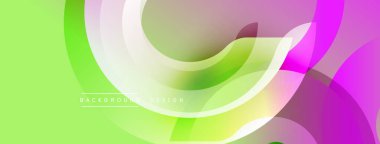 Soyut sıvı şekiller, canlı renklerin karışımı. Modern tasarım, pürüzsüz gradyanlar dinamik görsel efekt yaratır. Hafif, havadar kompozisyon.