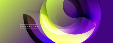 Soyut sıvı şekiller, canlı renklerin karışımı. Gradyan arka plan dinamik görsel efekt yaratır. Projeler için modern tasarım ögesi.