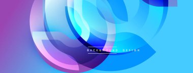 Soyut akışkan şekiller harmanlanarak, canlı bir arkaplan oluşturur. Mor, mavi renkler kompozisyona hakim. Modern tasarım ögesi.