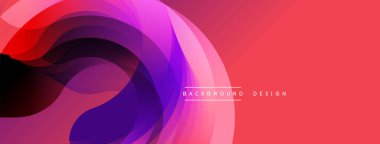 Soyut katmanlar dinamik akış yaratır. Pembe, mor renkler harmanlanarak modern arka plan tasarımını oluşturuyor. Mevcut en küçük metin.