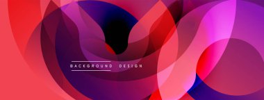 Soyut sıvı şekilleri örtüşür ve canlı renk değişimleri yaratır. Pembe, mor, kırmızı renkler tasarımda baskın. Modern arkaplan dokusu.