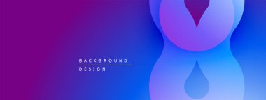 Soyut eğim arkaplanı. Mor, mavi renkler düzgün bir şekilde harmanlanır. Sancaklar, başlıklar, sunumlar için modern tasarım öğesi. Minimalist estetik.