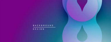 Soyut eğim arkaplanı. Mor, mavi renkler düzgün bir şekilde harmanlanır. Modern tasarım elementleri dinamik görsel etki yaratır. Minimalist estetik.