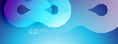 Soyut akışkan şekiller, canlı mavi mor gradyanlar. Modern tasarım, pürüzsüz geçişler, dinamik kompozisyon. Arkaplan dokusu hareketi öneriyor.