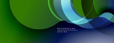 Soyut akışkan şekiller, yeşil, mavi renkler dinamik arkaplan oluşturur. Modern tasarım elementleri hareket, derinlik.