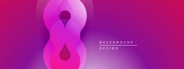 Soyut pembe gradyan tasarımı. Sonsuzluk sembolü merkeze hükmediyor, metin arka plan tasarımı okuyor. Modern, canlı estetik..