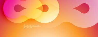 Soyut sıvı şekilleri, canlı gradyanlar. Turuncu, sarı, pembe renkler kusursuz bir şekilde harmanlanır. Arka planlar için modern tasarım ögesi.