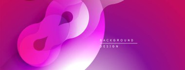 Soyut pembe arka plan. Akışkan şekiller, dinamik görsel efekt oluşturur. Modern tasarım elementleri pürüzsüz eğimler sunar.