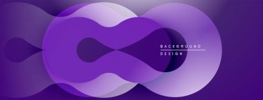 Soyut mor tasarım, dinamik görsel efekt yaratan akıcı şekiller içerir. Çeşitli projeler için modern arkaplan.