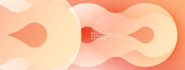 Soyut akışkan şekiller, şeftali tonları, değişken arkaplan. Dijital projeler ve sunumlar için modern tasarım öğesi. Minimalist estetik.