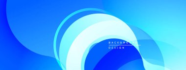 Soyut mavi tasarım katmanlı eğriler içerir. Pürüzsüz gradyanlar dinamik görsel efekt yaratır. Modern, temiz estetik arka planlar.