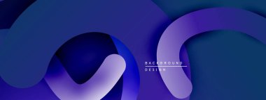 Soyut akışkan şekiller, mavi renkler dizaynın hakimi. Modern estetik, dinamik kompozisyon, gradyan etkisi. Dijital projeler için uygun arkaplan.