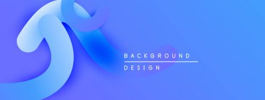 Soyut mavi eğimler akan şekiller oluşturur. Metin arka plan tasarımı okur. Minimalist kompozisyon, canlı renkler, modern estetik.