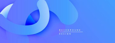Soyut mavi şekiller çakışıyor ve akışkan değişim etkisi yaratıyor. Minimalist tasarım, arka plan amacını gösteren metinler. Modern, temiz estetik.