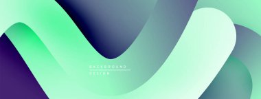 Soyut sıvı şekiller, canlı renklerin karışımı. Modern tasarım, pürüzsüz eğimler dinamik kompozisyon yaratır. Çeşitli projeler için minimalist arkaplan.