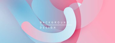 Soyut sıvı şekiller, pembeler, maviler harmanlanır. Modern tasarım elementleri dinamik arkaplan yaratır. Metin arkaplan tasarımı okur.