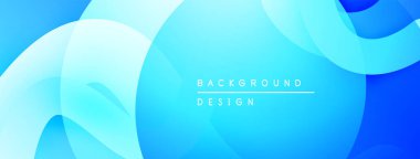 Soyut mavi arkaplan. Pürüzsüz şekiller örtüşür, dinamik görsel efekt yaratır. Modern tasarım elemanları.