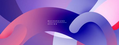 Soyut sıvı şekiller, canlı renklerin karışımı. Modern tasarım, dinamik kompozisyon, pürüzsüz gradyanlar görsel ilgi yaratır. Arkaplan ögeleri hareket önerir.