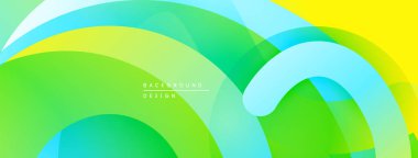 Soyut sıvı şekilleri, canlı gradyanlar. Sarı, yeşil, turkuaz karışımı pürüzsüz. Arkaplan ve sunumlar için modern tasarım ögesi.