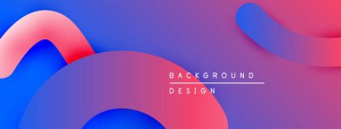 Soyut sıvı şekiller, canlı renklerin karışımı. Mor, mavi, kırmızı gradyanlar modern arkaplan tasarımı yaratır. Minimalist metin mevcut.