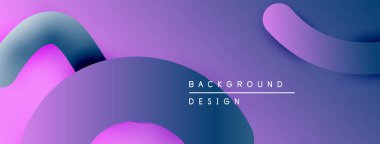 Soyut sıvı şekiller, mor renkler tasarımda baskın. Renkler düzgün bir şekilde harmanlanarak modern zemin oluşturur. Minimalist metin mevcut.