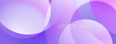 Soyut mor arkaplan özellikleri üst üste biniyor. Gradyan gölgeler yumuşak görsel doku oluşturur. Metin arka plan tasarımı okur. Minimalist, modern estetik.