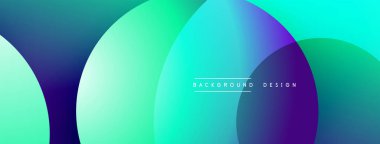 Soyut sıvı şekilleri örtüşür, canlı gradyanlar yaratır. Turkuaz, mor renkler tasarımda baskın. Modern estetik, temiz sunum.