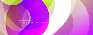 Soyut enerjik katmanlar dinamik arkaplan oluşturur. Mor, pembe, sarı renkler kusursuz bir şekilde harmanlanır. Modern tasarım ögesi.