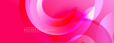 Dinamik pembe tasarım katmanlı daireler, gradyanlar içerir. Modern estetik, arka planlar ve sunumlar için uygun. Metin arkaplan tasarımı okur.
