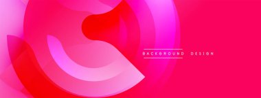 Soyut pembe tasarım katmanlı kıvrımlar içerir. Gradyan gölgeler dinamik görsel efekt yaratır. Çeşitli projeler için modern arkaplan.