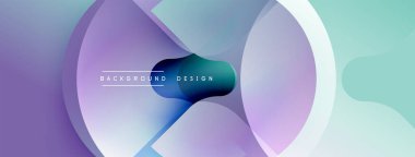 Soyut sıvı şekiller, mor, mavi renkler. Modern tasarım elementleri dinamik arkaplan yaratır. Metin arkaplan tasarımı okur.