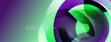 Soyut akışkan şekiller, canlı yeşil mor renkler. Modern tasarım elementleri dinamik görsel etki yaratır. Arkaplan teknoloji ve yenilik öneriyor.