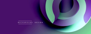 Soyut mor, yeşil katmanlar dinamik görsel akış yaratır. Modern tasarım öğeleri hareket, derinlik ve sofistike olmayı önerir. Mevcut en küçük metin.