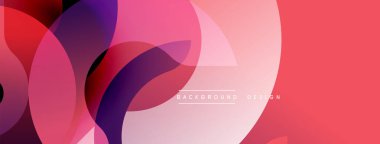 Soyut üst üste binen şekiller, canlı pembeler, morlar. Modern tasarım, pürüzsüz gradyanlar dinamik görsel efekt yaratır. Arkaplan dokusu.