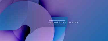 Soyut akışkan şekiller harmanlanır, canlı mor ve mavi renkler yaratır. Metin, kompozisyon içerisindeki arkaplan tasarımını okur. Modern estetik.