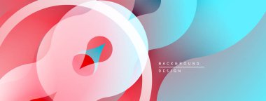 Soyut sıvı şekiller, canlı renklerin karışımı. Kırmızı, pembe, mavi gradyanlar dinamik bileşim oluşturur. Modern tasarım ögesi.