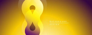 Soyut altın tasarım sonsuzluk sembolü içerir. Renkler karışır, modern görsel efekt yaratır. Minimalist stil, sıcak tonlar hakim.