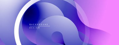 Soyut sıvı şekiller, mor renkler, modern tasarım. Gradyan katmanlar dinamik görsel efekt yaratır. Minimalist arkaplan dokusu.