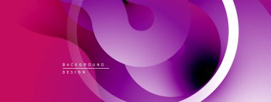 Soyut sıvı şekiller, canlı mor renkler, modern tasarım. Pürüzsüz gradyanlar dinamik görsel akış yaratır. Minimalist estetik.