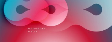 Soyut sıvı şekiller, canlı renklerin karışımı. Modern tasarım, pürüzsüz eğimler dinamik kompozisyon yaratır. Arkaplanda hareket ve enerji var..
