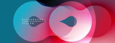 Soyut sıvı şekiller, canlı renklerin karışımı. Modern tasarım, pürüzsüz eğimler dinamik kompozisyon yaratır. Minimalist estetik.
