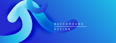 Soyut mavi tasarım akışkan şekiller, gradyanlar içerir. Modern arka plan hareketi, derinliği, basitliği çağrıştırıyor. Temiz estetik.