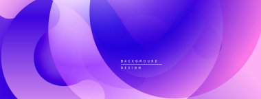 Soyut sıvı şekiller, mor renkler, eğim arkaplanı. Dijital projeler ve sunumlar için modern tasarım öğesi. Minimalist estetik.