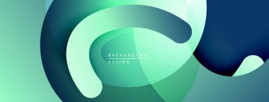 Soyut sıvı şekiller, deniz mavisi renkleri, modern tasarım. Gradyan renkler dinamik kompozisyon oluşturur, pürüzsüz geçişler. Minimalist estetik.